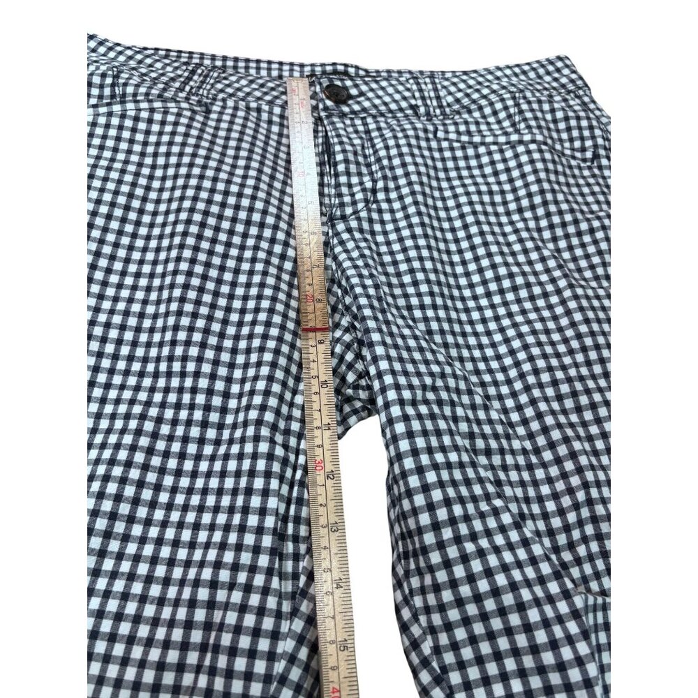 Lee Womens Natural Fit Gingham Shorts Size M Cotton/Spandex Blue/White - Picture 8 of 11